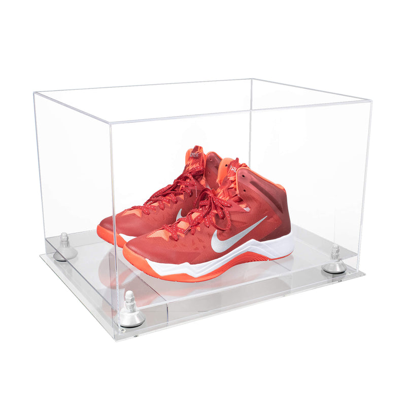 Better Display Cases Acrylic Extra Large Shoe Display Case for Basketball Shoe, Hightop, Soccer & Football Cleats With Clear -18 x 14 x 12 (A014/V60)