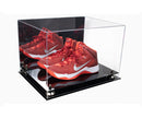Acrylic Extra Large Shoe Display Case for Basketball Shoe, Hightop, Soccer & Football Cleats with Mirror -18 x 14 x 12 (A014/V60)