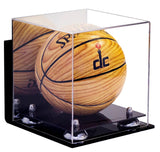 Acrylic Mini - Miniature (not Full Size) Basketball Display Case Mirror Wall Mounts (A015/B03)