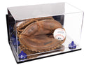 Acrylic Baseball Catchers Glove Display Case - Mirror Wall Mounts (A011/V16)