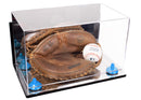 Acrylic Baseball Catchers Glove Display Case - Mirror Wall Mounts (A011/V16)