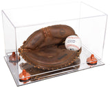 Acrylic Baseball Catchers Glove Display Case - Clear (V16/A011)