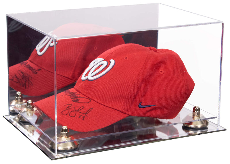 Snapback Hat or Baseball Cap Display Case - Mirror No Wall Mount (A018/V40)