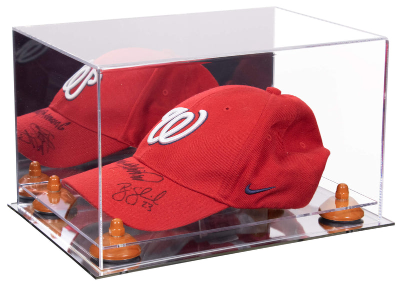 Snapback Hat or Baseball Cap Display Case - Mirror No Wall Mounts (A018/V40)