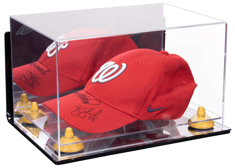 Snapback Hat or Baseball Cap Display Case -Mirror Wall Mount (A018/V40)