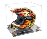 Motorcycle Nascar or Motocross Racing Helmet Display Case - Clear (A024/V61)