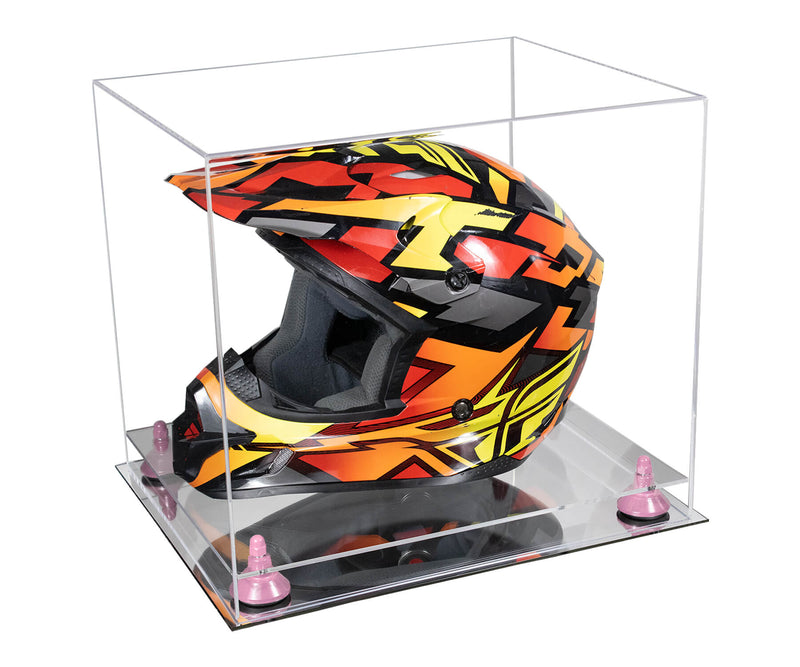 Motorcycle Nascar or Motocross Racing Helmet Display Case - Clear (A024/V61)