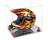 Motorcycle Nascar or Motocross Racing Helmet Display Case - Clear (A024/V61)