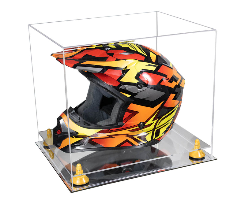 Motorcycle Nascar or Motocross Racing Helmet Display Case - Clear (A024/V61)