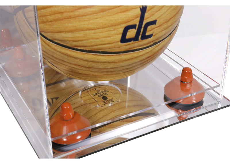 Acrylic Mini - Miniature (not Full Size) Basketball Display Case Mirror no Wall Mounts (A015/B03)