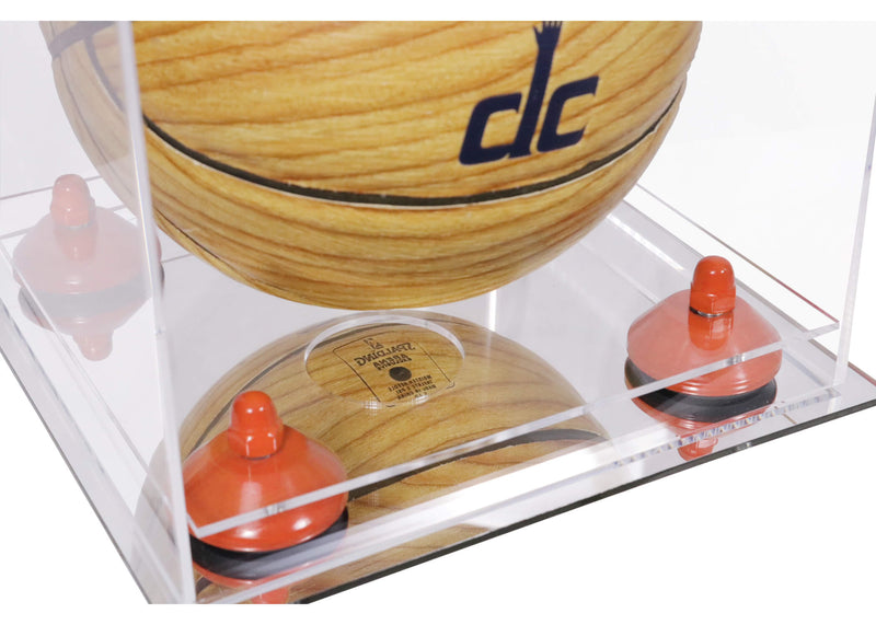 Acrylic Mini - Miniature (not Full Size) Basketball Display Case Mirror no Wall Mounts (A015/B03)