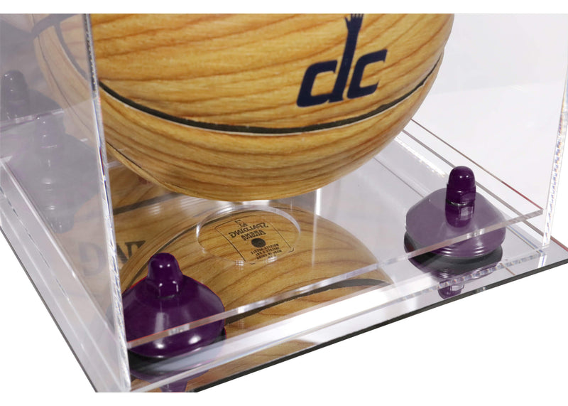 Acrylic Mini - Miniature (not Full Size) Basketball Display Case Mirror no Wall Mounts (A015/B03)