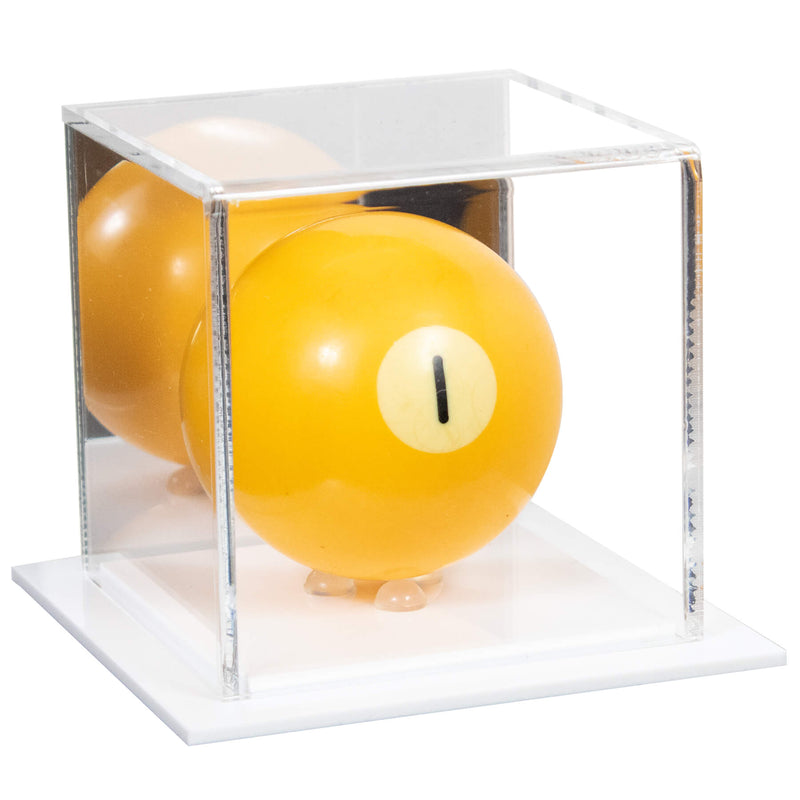 Acrylic Pool Ball Display Case with Black Base (B52/A046)