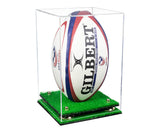 Acrylic Rugby Ball Display Case Vertical - Clear (A060/B42)