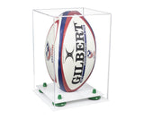 Acrylic Rugby Ball Display Case Vertical - Clear (A060/B42)