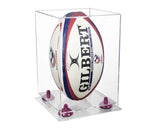 Acrylic Rugby Ball Display Case Vertical - Clear (A060/B42)