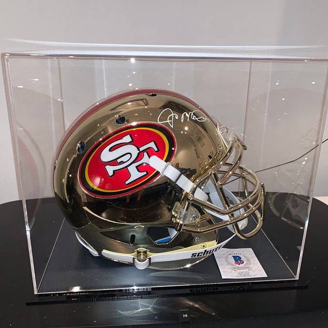    Signed Joe Montana49ers Football Helmet DisplayCase_