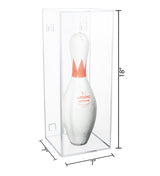 Bowling Pin Display Case with Slide Back with Wall Mount 7" x 7" x 18" (D08/A102)