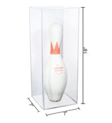 Bowling Pin Display Case with Slide Back with Wall Mount 7" x 7" x 18" (D08/A102)