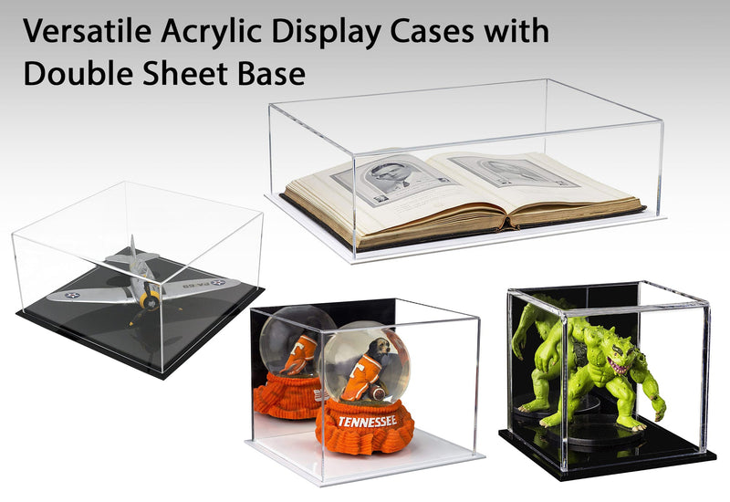 Versatile Acrylic Display Cases with Double Sheet Base