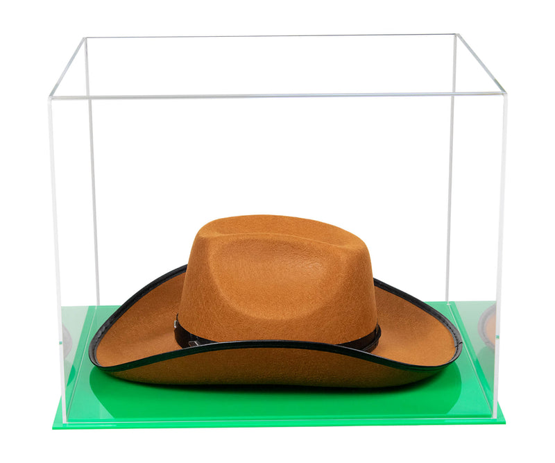 versatile extra large display case with green base
