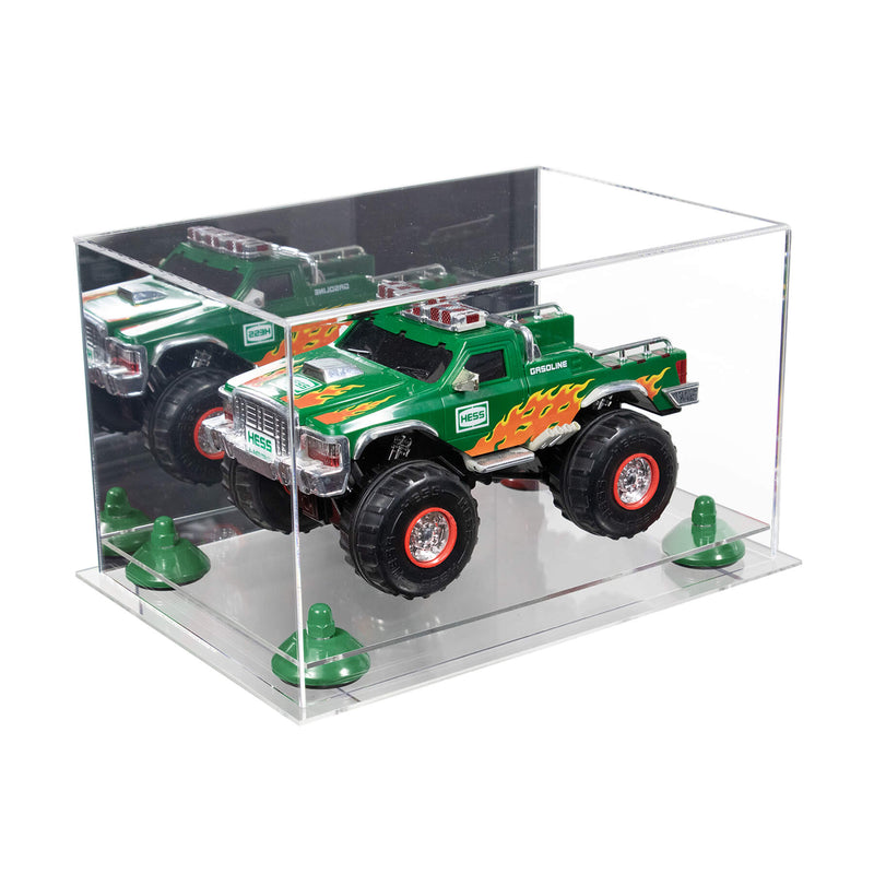 mirror case clear base with green risers