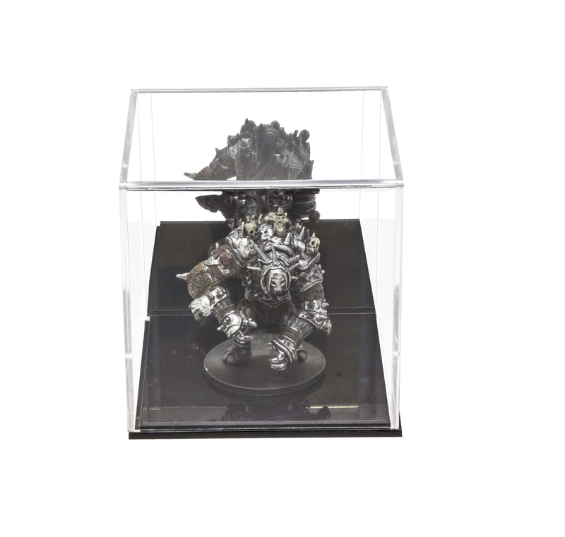 Clear Top Black Base Toy Display Case 