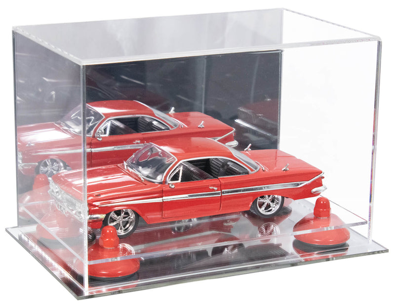 Versatile Acrylic Display Case 9.5 x 6 x 6.5 - Mirror No Wall Mounts (A005/V43)