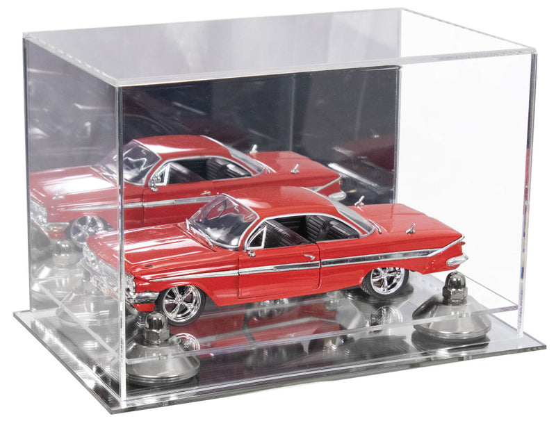 Versatile Acrylic Display Case 9.5 x 6 x 6.5 - Mirror No Wall Mounts (A005/V43)