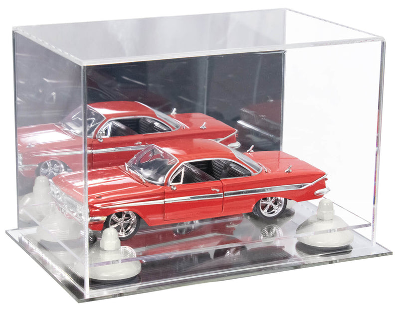 Versatile Acrylic Display Case 9.5 x 6 x 6.5 - Mirror No Wall Mounts (A005/V43)
