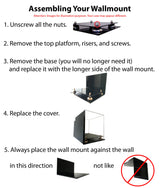 Acrylic Versatile Display Case 8.75 X 7.75 X 7 - Mirror Wall Mounts (V21/A006)