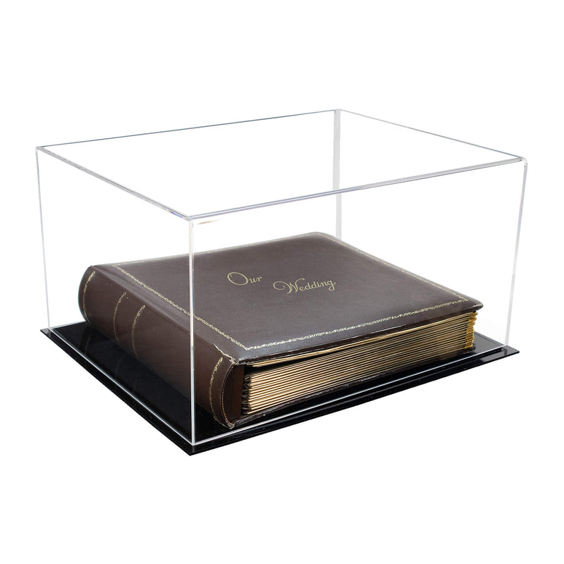 Acrylic Book Display Case with Risers 15.25 X 12 X 8 - Clear (A026/V12)