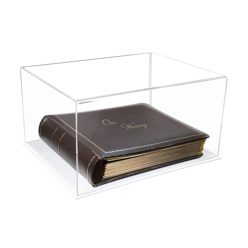 Acrylic Book Display Case with Risers 15.25 X 12 X 8 - Clear (A026/V12)