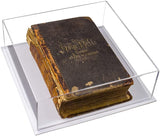 White Base Table Top Holy Bible Display Case