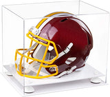 Football Helmet Display Case -White Base and White Risers 