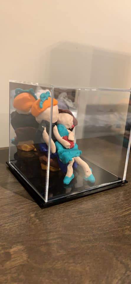 Clear Small Square Display Case