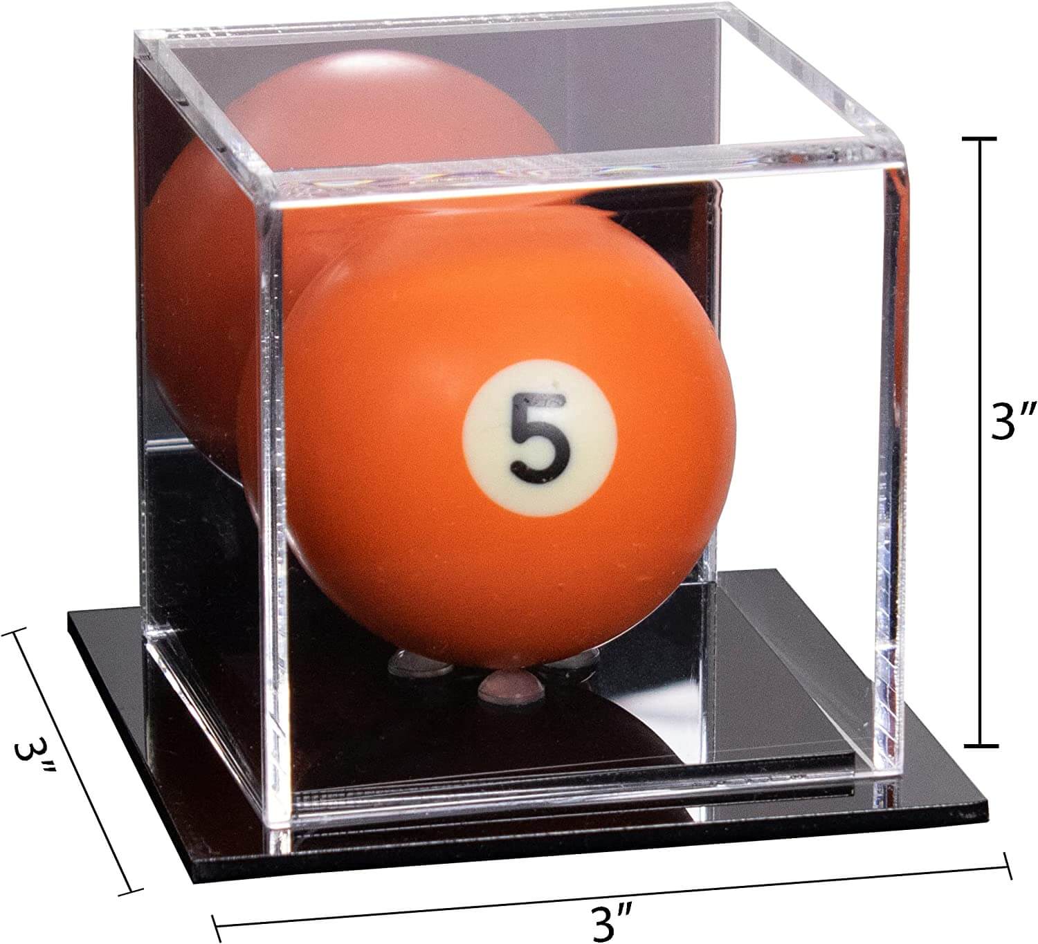 Acrylic Pool Ball Display Case with Double Sheet Base (B52/A046 ...