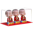 Clear acrylic display case with two-tier base