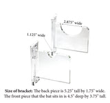 Acrylic Baseball Bat Wall Mounts Brackets – Clear, Baseball Bat Hanger