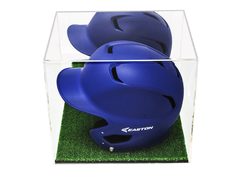 Acrylic Baseball Batting Helmet Display Case - Mirror  No Wall Mounts (V22/A012)