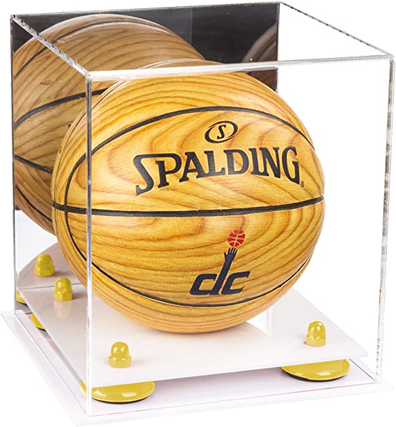 Acrylic Mini - Miniature (not Full Size) Basketball Display Case Mirror no Wall Mounts (A015/B03)