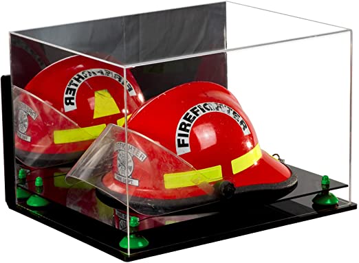 Acrylic Fireman's Helmet Display Case – Mirror Wall Mount (A014/V60)