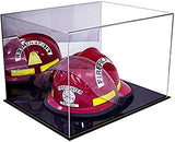 Fireman's Helmet Display Case - Mirror No Wall Mounts (A014/V60)