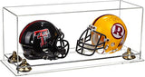 2 Mini Helmet or Mini Football with Mini Helmet Display Case - Clear (V46/A019)