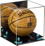 Acrylic Mini - Miniature (not Full Size) Basketball Display Case Mirror Wall Mounts (A015/B03)