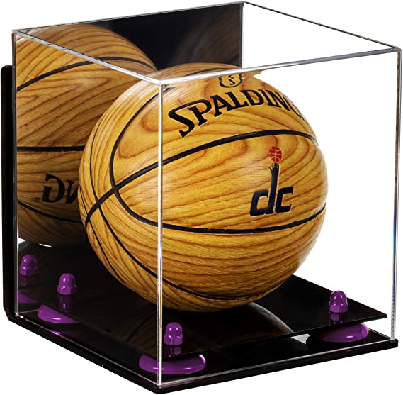 Acrylic Mini - Miniature (not Full Size) Basketball Display Case Mirror Wall Mount (A015/B03)