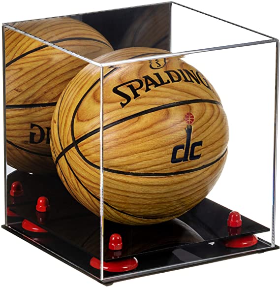 Acrylic Mini - Miniature (not Full Size) Basketball Display Case Mirror no Wall Mounts (A015/B03)