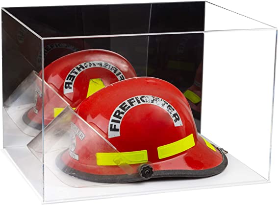 Acrylic Fireman's Helmet Display Case – Mirror Wall Mount (A014/V60)