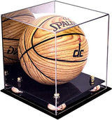 Acrylic Mini - Miniature (not Full Size) Basketball Display Case Mirror no Wall Mounts (A015/B03)