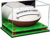 Full-Size Football Display Case Horizontal - Mirror No Wall Mount (B41/A004)